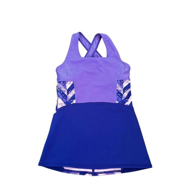 Ivivva by Lululemon Kids Tank Size 10 Multicolor Crisscross Back - Picture 1 of 7